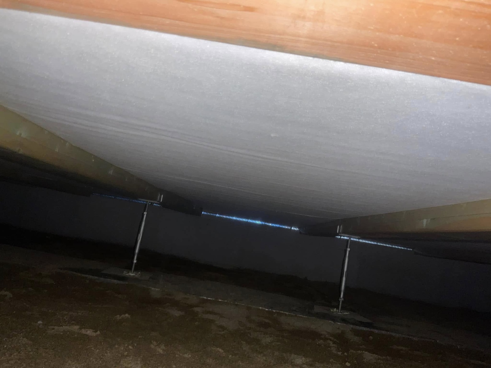 付加断熱の下地、床断熱